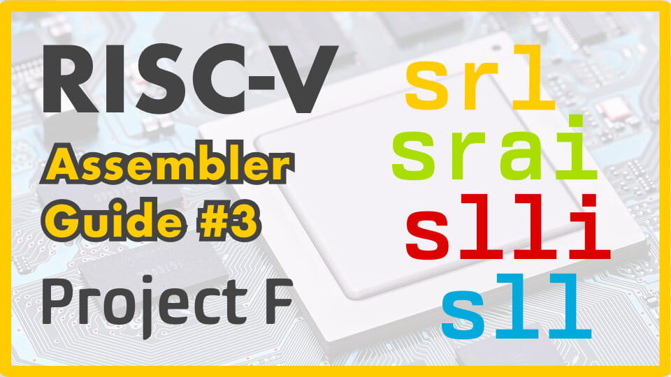 RISCV Assembler Shift Project F